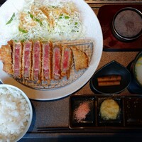 牛の達人 GINZA - 達人の和牛カツ定食（レギュラー）①