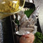 ハゲ天  - 太刀魚の姿造り