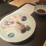 日本焼肉 はせ川 - 兵庫淡路の天然真鯛薄造り