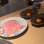 日本焼肉 はせ川 - 　松阪牛サーロイン 網焼きすき