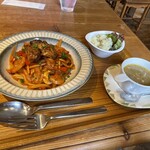 オークウッド - セットはこれ！きのこのスープが具沢山で美味い！うますぎる