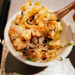 黒毛和牛 肉まぶし ふじ田 - 出汁茶漬けにした御飯