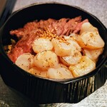 黒毛和牛 肉まぶし ふじ田 - 肉まぶし黒毛和牛と炙りホタテ