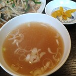 秋桜コスモス - スープと漬物