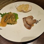 翠亨園 - 冷菜三種の盛り合わせ