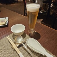 翠亨園 - ランチ生ビール
                