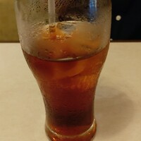 馬車道 de 焼肉 DOURAKU CORRIDA 北仲ブリック＆ホワイト店 - ウーロン茶（飲みかけ）