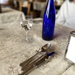 トラットリア セレーノ - マッツァオな瓶に、冷え冷えなお水が到着(・▽・）