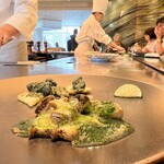 嘉門 - 活き鮑のグリル