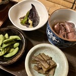 知憩軒 - 夕飯①イカの煮物が好き