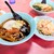 甚太鼓 - 料理写真:ラーメン
鶏ガラ香味野菜系、出汁の強調は少。
煮豚汁ベースカエシ、醤油香が良い。
温度はやや低く、塩みは強めに感じます。

半チャーハン
塩み優しめで好みな味。
ごはんやや硬めパラリ食感。