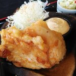 うどん万福 - かしわ天