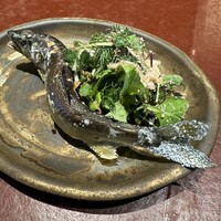 MOT - 焼き子持ち鮎とハーブミックス