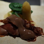 銀座 座屋 - 1.蛍烏賊とホワイトアスパラガス 2014.4.1X