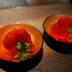 銀座 座屋 - 14.デザート（越後姫） 2014.4.1X