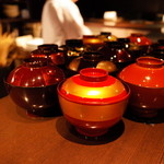 銀座 座屋 - お椀たち 2014.4.1X
