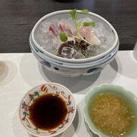 しゅん逢 紗々木 - 【お昼の特別懐石】八寸、炊き合わせ、焼物、釜飯など全8品（半個室確約・2～3名様・食材グレードアップ）
                      お造り