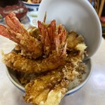 伊豆家 - 上天丼スペシャル ご飯大盛り