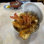伊豆家 - 上天丼スペシャル ご飯大盛り