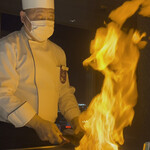 鉄板焼 石狩 - ファイヤー