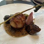 ラ・ブランシュ - シャモの黒米包み