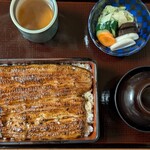 藍の家 - うな重（松）蓋オープン