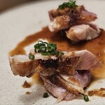 練馬 鳥長 新潟 - もも肉の炭火焼