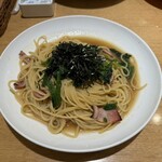 ピエトロ - ベーコンとほうれん草　しょうゆ味（大盛り）