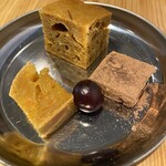 HAKUMOKKA - デザート  ショコラ  にんじんケーキ 小麦粉and米粉  フルーツ！名前わすれましたが、ぶどうと