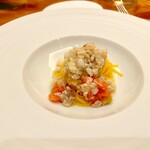 TATSUMI - 魚介のパスタ （白甘鯛、フルーツトマト、青唐辛子）
