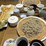 天ぷら家 - 豪華天ざるな夕食となりました。