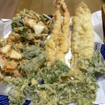 天ぷら家 - 穴子、春菊など春菊サクッと旨いの