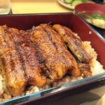 飛騨 - 【夏】うな重。外側はパリッと中はふっくら。脂にタレが絶妙。勿論肝吸い付き。