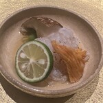 東山 吉寿 - 鱧　松茸　ばちこ　煎り酒　酢橘