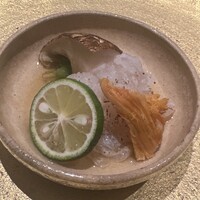 東山 吉寿 - 鱧　松茸　ばちこ　煎り酒　酢橘