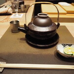 割烹さいお - 土瓶蒸しにワクワク