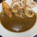 CoCo壱番屋 - 料理写真:イカカレー+フィッシュフライ