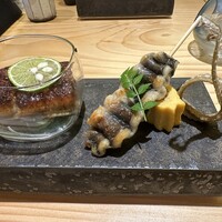 那古野 しば福や 名駅店 - うざく、くりから串、うまき、骨唐揚げ