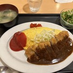 洋食 ともんちゃ - オムカツセット