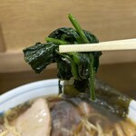 とらや分店 村田や - 白河ラーメンにはカイワレよりほうれん草でしょう