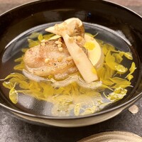花筐 - 椀物菊花仕立て(松茸、蛤、玉子豆腐)