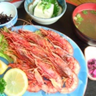 Red shrimp set meal…1,500 yen (excluding tax)