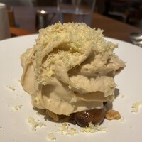 Bistro NOHGA  - 栗のエスプーマとメレンゲのアイスクリーム〜モンブランのイメージで〜