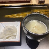 銀座焼とり 京丹波 - 口直し 鬼おろし と鶏ワンタンスープ⁡