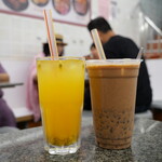 Cafe Kam Ma Lon - 凍百香果蜜、奶茶紅豆冰