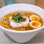 アントシカダ - 2024.9 コオロギ冷やし山椒そば（1,600円）にコオロギ醤油味玉（200円）トッピング