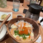 こめらく たっぷり野菜とお茶漬けと。 - 