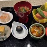 鬼怒川温泉山楽 - 先付けと前菜