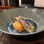 酒亭 田中 - 水茄子昆布出汁漬け 林檎ドレッシング
      （酒亭 田中）2024.6