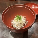 酒亭 田中 - 釜上げしらす茗荷和え（酒亭 田中）2024.6